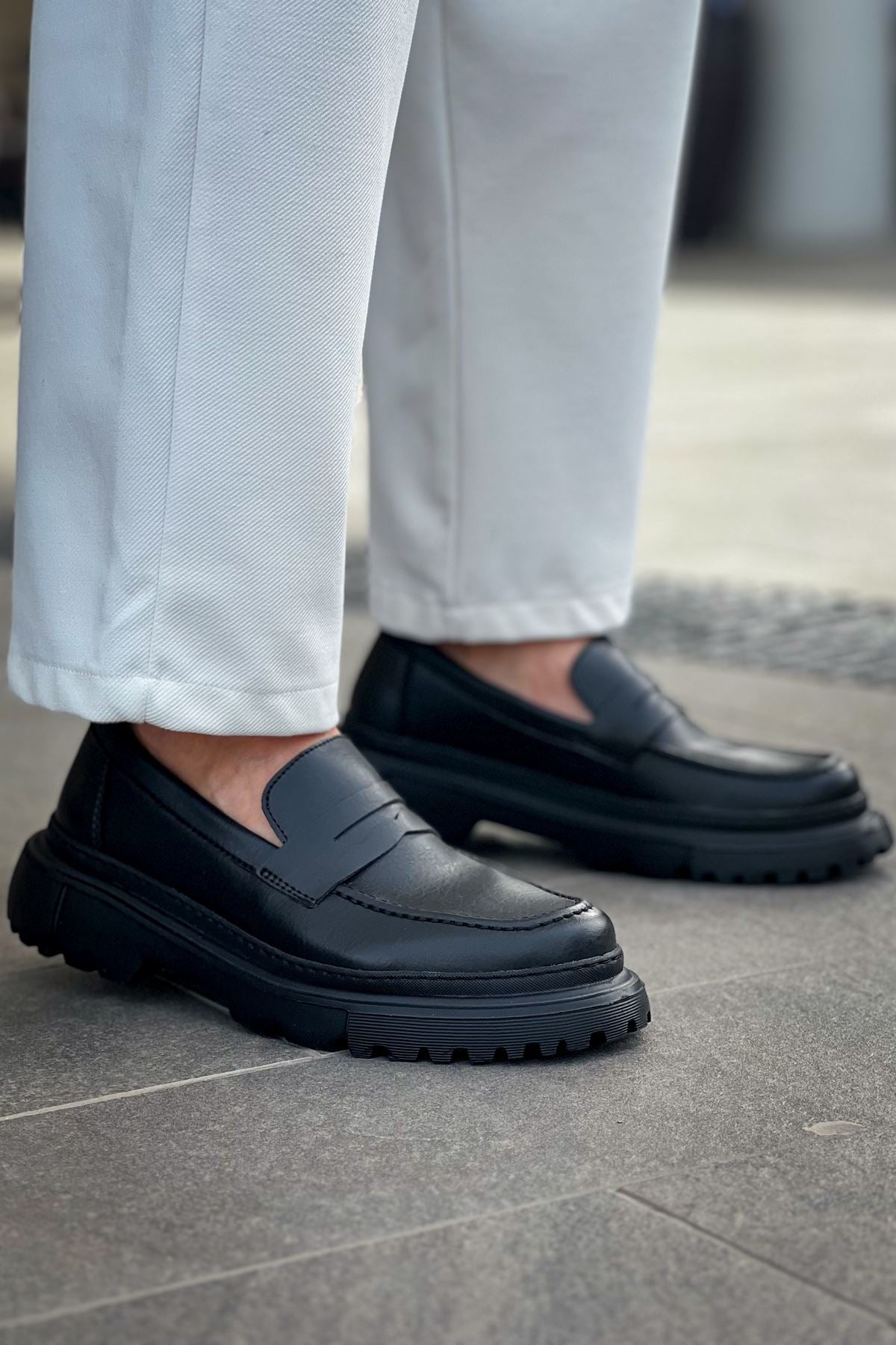Chekich 2417 FST Black Men Loafer