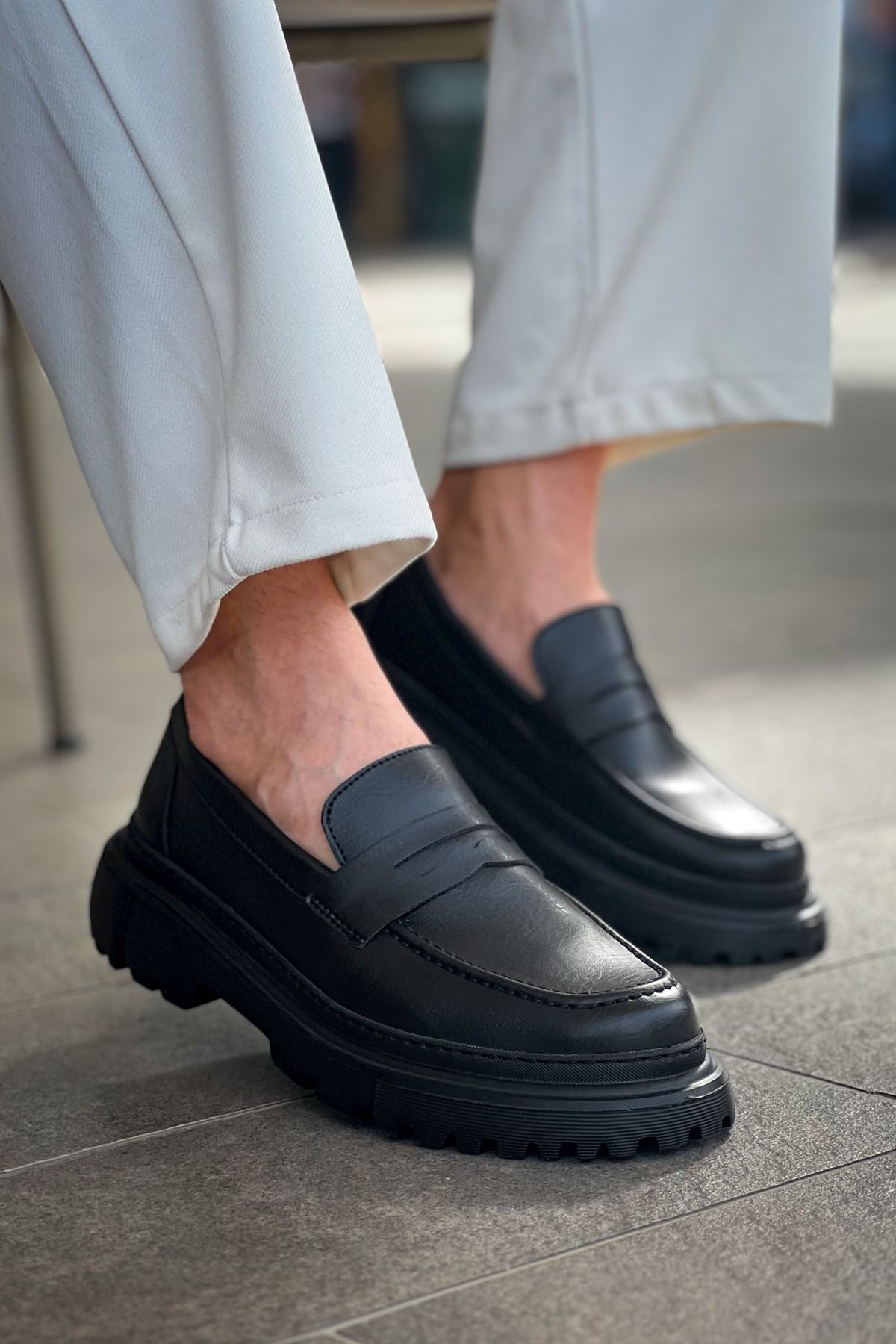 Chekich 2417 FST Black Men Loafer