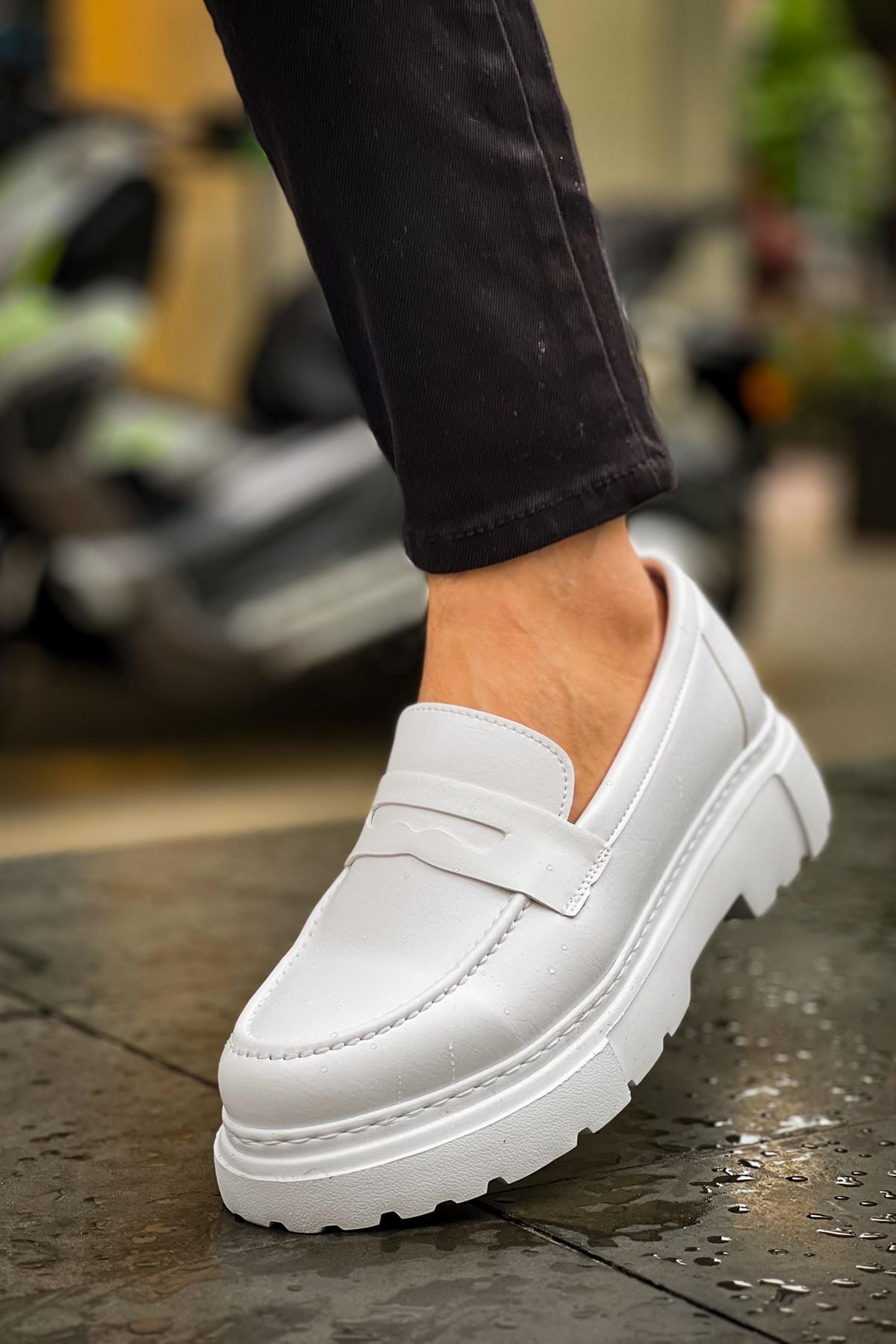 Chekich 2417 FBT White Men Loafer