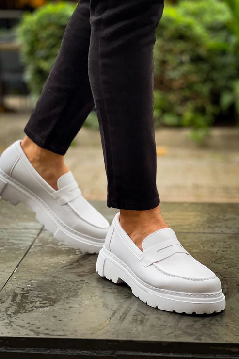 Chekich 2417 FBT White Men Loafer